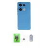 MARSİLYAN™- Redmi Note 13 Pro 4G Kılıf Ahenk Serisi - Siyah Joko Magic 5D Cam + Raze Metal Kamera Lens - GS