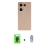 MARSİLYAN™- Redmi Note 13 Pro 4G Kılıf Ahenk Serisi - Siyah Joko Magic 5D Cam + Raze Metal Kamera Lens - SH