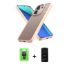 MARSİLYAN™- Redmi Note 13 Pro 4G Kılıf Atlas Form - Siyah 6D Antistatik Mat Seramik Hayalet Nano Ekran Koruyucu + Raze Metal Kamera Lens - SH