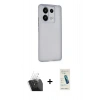 MARSİLYAN™- Redmi Note 13 Pro 4G Kılıf Atlas Minimal Prime - Şeffaf Pasifik Cam Ekran Koruyucu + Kamera Lens Koruma Cam - SF