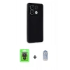 MARSİLYAN™- Redmi Note 13 Pro 4G Kılıf Atlas Minimal Prime - Siyah Joko Magic 5D Cam + Raze Metal Kamera Lens - SH