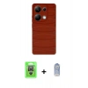 MARSİLYAN™- Redmi Note 13 Pro 4G Kılıf Doruk Form Serisi - Siyah Joko Magic 5D Cam + Raze Metal Kamera Lens - GS