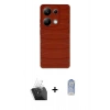 MARSİLYAN™- Redmi Note 13 Pro 4G Kılıf Doruk Form Serisi - Siyah Joko Magic 5D Cam + Kamera Lens Koruma Cam - SF