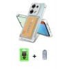 MARSİLYAN™- Redmi Note 13 Pro 4G Kılıf Doruk Klasik Koleksiyonu - Siyah Joko Magic 5D Cam + Raze Metal Kamera Lens - SH
