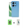 MARSİLYAN™- Redmi Note 13 Pro 4G Kılıf Doruk Klasik Özel Seri - Şeffaf Pasifik Cam Ekran Koruyucu + Raze Metal Kamera Lens - GS