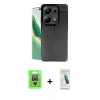 MARSİLYAN™- Redmi Note 13 Pro 4G Kılıf Doruk Klasik Özel Seri - Şeffaf Pasifik Cam Ekran Koruyucu + Raze Metal Kamera Lens - GS