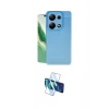 MARSİLYAN™- Redmi Note 13 Pro 4G Kılıf Doruk Klasik Özel Seri - Siyah 3D Antistatik Cam Ekran Koruyucu