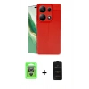 MARSİLYAN™- Redmi Note 13 Pro 4G Kılıf Doruk Klasik Özel Seri - Siyah 6D Antistatik Mat Seramik Hayalet Nano Ekran Koruyucu + Gümüş Raze Metal Kamera Lens