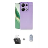 MARSİLYAN™- Redmi Note 13 Pro 4G Kılıf Doruk Klasik Özel Seri - Siyah Joko Magic 5D Cam + Kamera Lens Koruma Cam - SF
