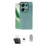 MARSİLYAN™- Redmi Note 13 Pro 4G Kılıf Doruk Klasik Özel Seri - Siyah Joko Magic 5D Cam + Kamera Lens Koruma Cam - SF
