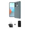 MARSİLYAN™- Redmi Note 13 Pro 4G Kılıf Eksen Form Prime - Siyah 6D Antistatik Mat Seramik Hayalet Nano Ekran Koruyucu + Kamera Lens Koruma Cam - SF