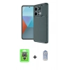 MARSİLYAN™- Redmi Note 13 Pro 4G Kılıf Eksen Form Prime - Siyah Joko Magic 5D Cam + Raze Metal Kamera Lens - GS