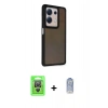 MARSİLYAN™- Redmi Note 13 Pro 4G Kılıf Eksen Işık - Siyah Joko Magic 5D Cam + Raze Metal Kamera Lens - GS