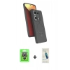 MARSİLYAN™- Redmi Note 13 Pro 4G Kılıf İz Işık Koleksiyonu - Şeffaf Pasifik Cam Ekran Koruyucu + Raze Metal Kamera Lens - GS