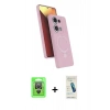 MARSİLYAN™- Redmi Note 13 Pro 4G Kılıf İz Işık Koleksiyonu - Şeffaf Pasifik Cam Ekran Koruyucu + Raze Metal Kamera Lens - GS