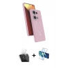 MARSİLYAN™- Redmi Note 13 Pro 4G Kılıf İz Işık Koleksiyonu - Siyah 3D Antistatik Seramik Nano Ekran Koruyucu + Kamera Lens Koruma Cam - SF