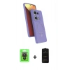 MARSİLYAN™- Redmi Note 13 Pro 4G Kılıf İz Işık Koleksiyonu - Siyah 6D Antistatik Mat Seramik Hayalet Nano Ekran Koruyucu + Raze Metal Kamera Lens - SH