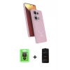 MARSİLYAN™- Redmi Note 13 Pro 4G Kılıf İz Işık Koleksiyonu - Siyah 6D Antistatik Mat Seramik Hayalet Nano Ekran Koruyucu + Raze Metal Kamera Lens - SH