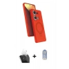 MARSİLYAN™- Redmi Note 13 Pro 4G Kılıf İz Işık Koleksiyonu - Siyah Joko Magic 5D Cam + Kamera Lens Koruma Cam - SF