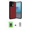 MARSİLYAN™- Redmi Note 13 Pro 4G Kılıf Kıvılcım Işık Serisi - Siyah Joko Magic 5D Cam + Raze Metal Kamera Lens - SH
