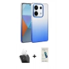 MARSİLYAN™- Redmi Note 13 Pro 4G Kılıf Kıvılcım Minimal Özel Seri - Şeffaf Pasifik Cam Ekran Koruyucu + Kamera Lens Koruma Cam - SF