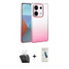 MARSİLYAN™- Redmi Note 13 Pro 4G Kılıf Kıvılcım Minimal Özel Seri - Şeffaf Pasifik Cam Ekran Koruyucu + Kamera Lens Koruma Cam - SF