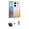 MARSİLYAN™- Redmi Note 13 Pro 4G Kılıf Kıvılcım Minimal Özel Seri - Siyah Joko Magic 5D Cam + Kamera Lens Koruma Cam - SF
