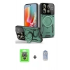 MARSİLYAN™- Redmi Note 13 Pro 4G Kılıf Kıvılcım Modern Serisi - Siyah Joko Magic 5D Cam + Raze Metal Kamera Lens - GS