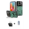 MARSİLYAN™- Redmi Note 13 Pro 4G Kılıf Kıvılcım Modern Serisi - Siyah Joko Magic 5D Cam + Şeffaf Kamera Lens Koruma Cam