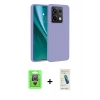 MARSİLYAN™- Redmi Note 13 Pro 4G Kılıf Kozmos Yansıma Özel Seri - Şeffaf Pasifik Cam Ekran Koruyucu + Raze Metal Kamera Lens - GS