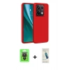 MARSİLYAN™- Redmi Note 13 Pro 4G Kılıf Kozmos Yansıma Özel Seri - Şeffaf Pasifik Cam Ekran Koruyucu + Raze Metal Kamera Lens - SH