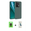 MARSİLYAN™- Redmi Note 13 Pro 4G Kılıf Kozmos Yansıma Özel Seri - Şeffaf Pasifik Cam Ekran Koruyucu + Raze Metal Kamera Lens - SH