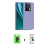 MARSİLYAN™- Redmi Note 13 Pro 4G Kılıf Kozmos Yansıma Özel Seri - Şeffaf Pasifik Cam Ekran Koruyucu + Raze Metal Kamera Lens - SH