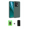 MARSİLYAN™- Redmi Note 13 Pro 4G Kılıf Kozmos Yansıma Özel Seri - Siyah 6D Antistatik Mat Seramik Hayalet Nano Ekran Koruyucu + Raze Metal Kamera Lens - SH
