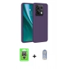 MARSİLYAN™- Redmi Note 13 Pro 4G Kılıf Kozmos Yansıma Özel Seri - Siyah Joko Magic 5D Cam + Raze Metal Kamera Lens - GS