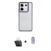 MARSİLYAN™- Redmi Note 13 Pro 4G Kılıf Nova Işık Serisi - Siyah Joko Magic 5D Cam + Kamera Lens Koruma Cam - SF