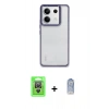 MARSİLYAN™- Redmi Note 13 Pro 4G Kılıf Nova Işık Serisi - Siyah Joko Magic 5D Cam + Raze Metal Kamera Lens - GS