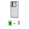 MARSİLYAN™- Redmi Note 13 Pro 4G Kılıf Nova Işık Serisi - Siyah Joko Magic 5D Cam + Raze Metal Kamera Lens - SH