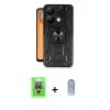 MARSİLYAN™- Redmi Note 13 Pro 4G Kılıf Nova Yansıma Prime - Siyah Joko Magic 5D Cam + Raze Metal Kamera Lens - GS