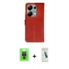 MARSİLYAN™- Redmi Note 13 Pro 4G Kılıf Siluet Işık Serisi - Şeffaf Pasifik Cam Ekran Koruyucu + Raze Metal Kamera Lens - SH