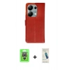 MARSİLYAN™- Redmi Note 13 Pro 4G Kılıf Siluet Işık Serisi - Şeffaf Pasifik Cam Ekran Koruyucu + Raze Metal Kamera Lens - GS
