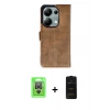 MARSİLYAN™- Redmi Note 13 Pro 4G Kılıf Siluet Işık Serisi - Siyah 6D Antistatik Mat Seramik Hayalet Nano Ekran Koruyucu + Raze Metal Kamera Lens - GS