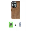 MARSİLYAN™- Redmi Note 13 Pro 4G Kılıf Siluet Işık Serisi - Siyah Joko Magic 5D Cam + Gümüş Raze Metal Kamera Lens