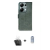 MARSİLYAN™- Redmi Note 13 Pro 4G Kılıf Siluet Işık Serisi - Siyah Joko Magic 5D Cam + Kamera Lens Koruma Cam - SF