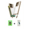 MARSİLYAN™- Redmi Note 13 Pro 4G Kılıf Ufuk Klasik - Şeffaf Pasifik Cam Ekran Koruyucu + Raze Metal Kamera Lens - GS