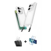 MARSİLYAN™- Redmi Note 13 Pro 4G Kılıf Ufuk Klasik - Siyah 3D Antistatik Cam Ekran Koruyucu + Kamera Lens Koruma Cam - SF