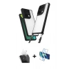 MARSİLYAN™- Redmi Note 13 Pro 4G Kılıf Ufuk Klasik - Siyah 3D Antistatik Cam Ekran Koruyucu + Kamera Lens Koruma Cam - SF