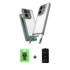 MARSİLYAN™- Redmi Note 13 Pro 4G Kılıf Ufuk Klasik - Siyah 6D Antistatik Mat Seramik Hayalet Nano Ekran Koruyucu + Raze Metal Kamera Lens - SH