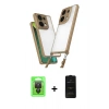 MARSİLYAN™- Redmi Note 13 Pro 4G Kılıf Ufuk Klasik - Siyah 6D Antistatik Mat Seramik Hayalet Nano Ekran Koruyucu + Raze Metal Kamera Lens - SH