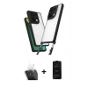 MARSİLYAN™- Redmi Note 13 Pro 4G Kılıf Ufuk Klasik - Siyah 6D Antistatik Mat Seramik Hayalet Nano Ekran Koruyucu + Kamera Lens Koruma Cam - SF